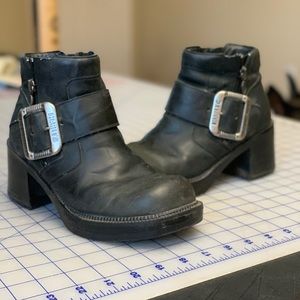 Harley-Davidson vintage moto boots, 7.5